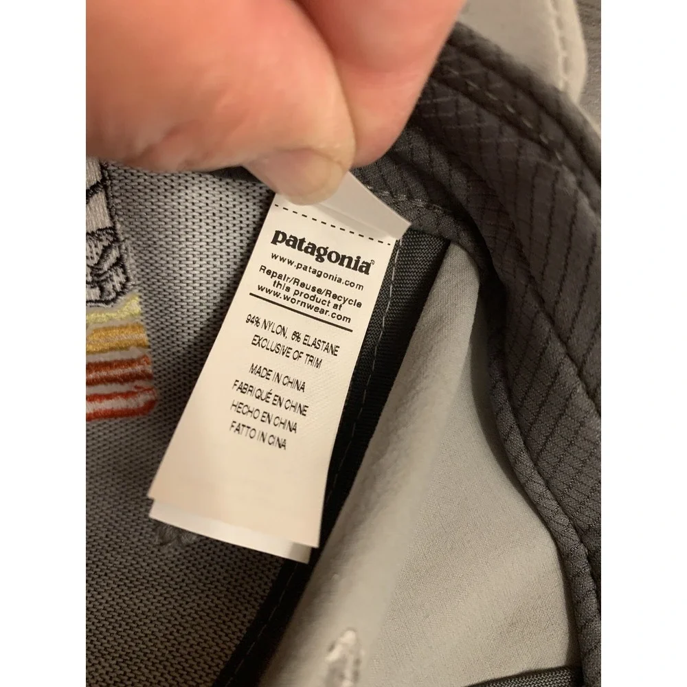 Patagonia Line Logo Ridge Channel Watcher Hat Cap Adjustable SnapBack‎ Gray - Picture 7 of 7